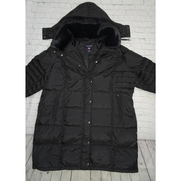 London Fog Women's Sz 3X Black Button Zipper Up Puffer Jacket No tags - Picture 3 of 11